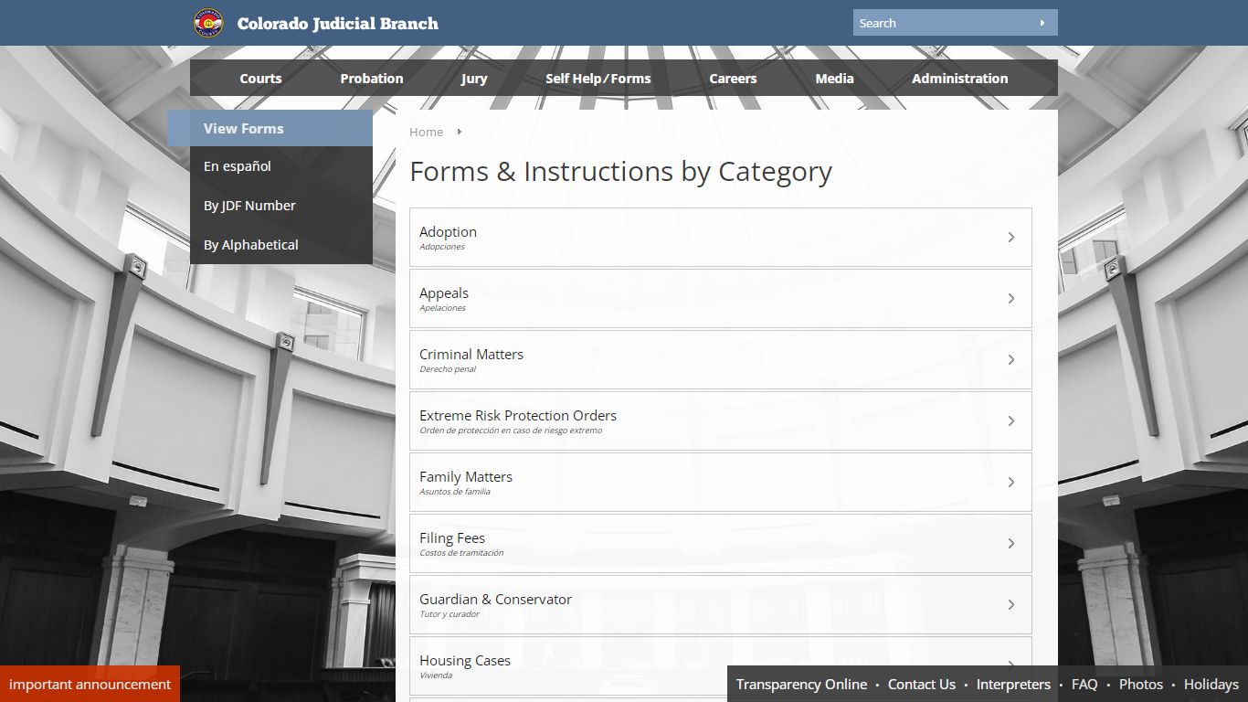 Colorado Judicial Branch - Self Help - Forms - Seal My ...